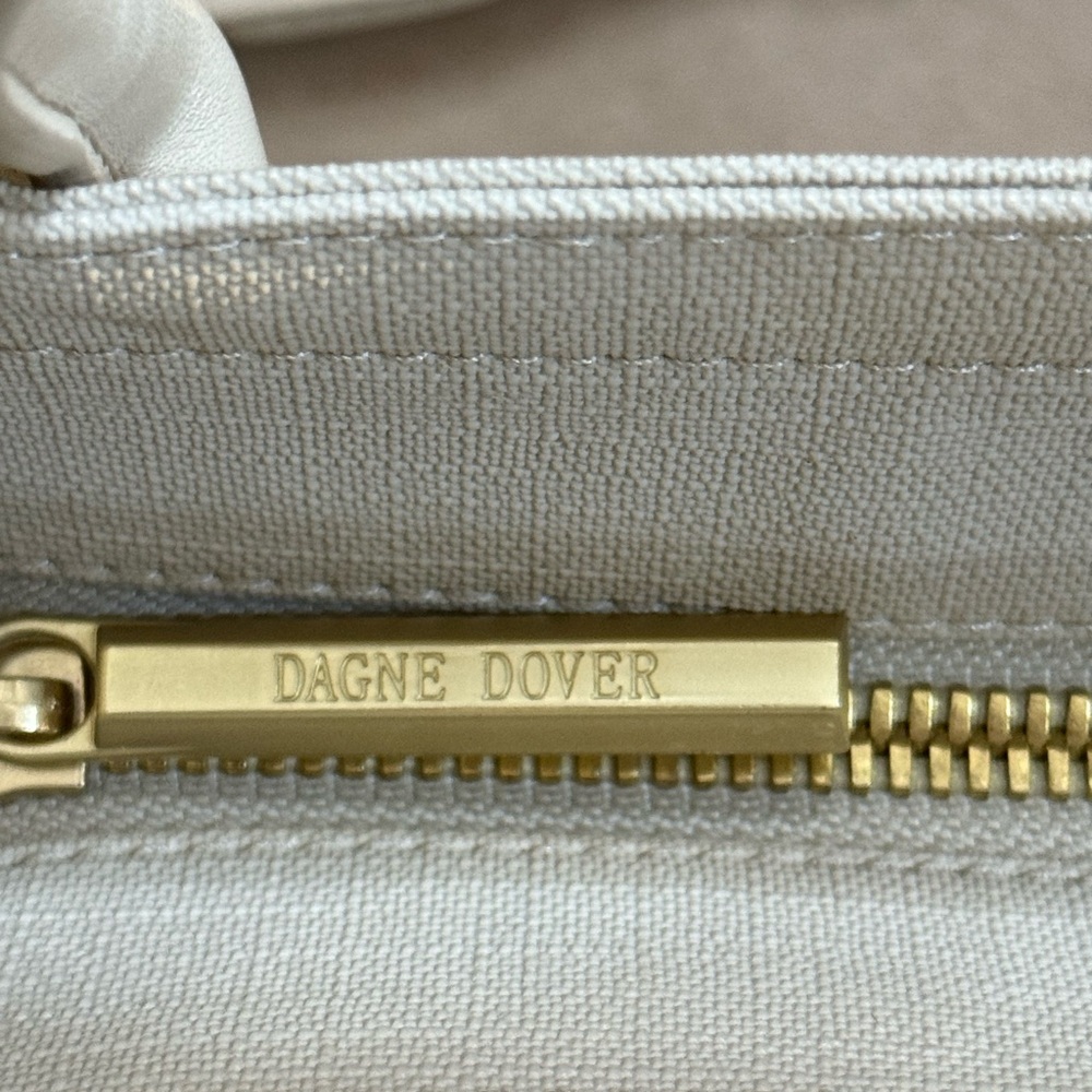Retired Dagne Dover Tiny Tote in Linen Women's Handbag - Picture 2 of 16